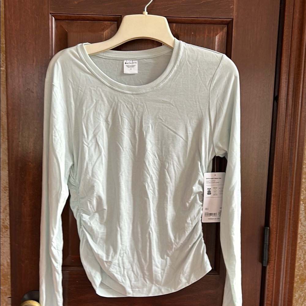 Athleta Women's sea foam color top